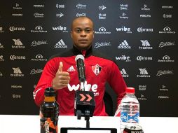 ''Tenemos un partido en Estados Unidos que es importante y vamos a ganar, con la misma responsabilidad de los partidos que vienen'', señala el colombiano. TWITTER / @atlasfc