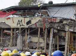 Uno de los edificios del plantel colapsó por el sismo del  pasado 19 de septiembre y dejó al menos 19 niños y ocho adultos muertos. AP / ARCHIVO