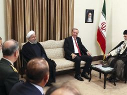 Hassan Rouhani y Recep Tayip Erdogan coinciden en que 'Iraq es un solo país'. EFE