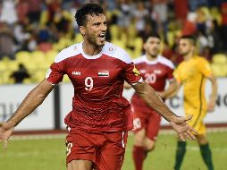 La anotación vía penal permite a los sirios mantener sus opciones de seguir avanzando hacia la Copa del Mundo. AFP / M. Rasfan
