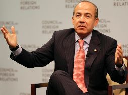 Calderón se pronunció en respuesta al comentario del senador Ernesto Ruffo quien dijo que saldría la pus del partido. AP/ARCHIVO