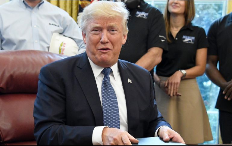 “Tienen un presidente increíble en México debo decir”, aseguró el mandatario de EU. EFE / R. Sachs