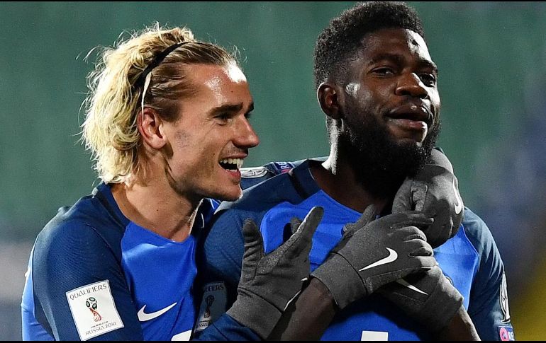 Griezmann (I) anotó el único tanto del partido jugado en Sofía. AFP/F. Fife