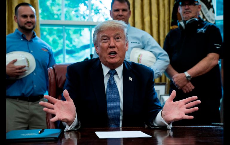 El presidente de EU ha asegurado que las únicas conversaciones que tendrá en adelante con Pyongyang serán referentes a liberar a los estadounidenses retenidos en ese país. AFP / B. SMIALOWSKI