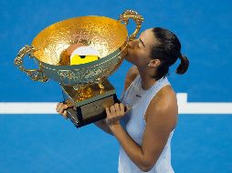 Garcia, de 23 años, se benefició de la desconcentración de Halep, quien cometió varios errores. AFP/N. Asfouri