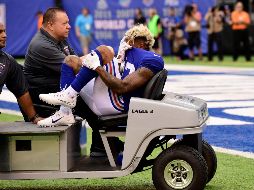 Parece que la lesión pondrá fin a una dura temporada para Beckham. APF/S. Ryan