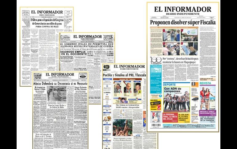 Desde 1917 a la fecha, las imágenes han ido ganando terreno en la primera plana de EL INFORMADOR.