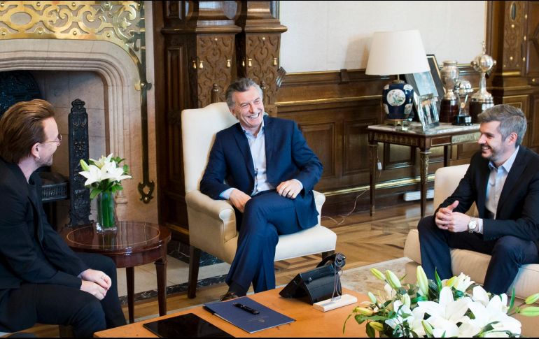 La banda irlandesa U2 llegó a Buenos Aires para presentar 