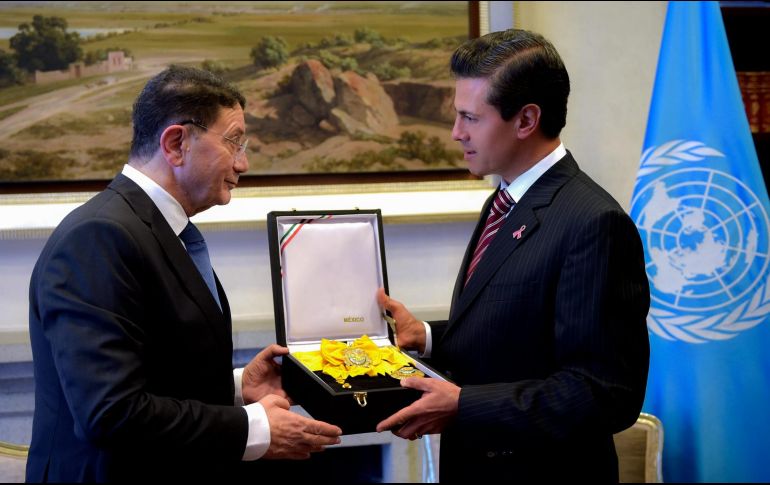 Peña Nieto agradeció a Taleb Rifai 