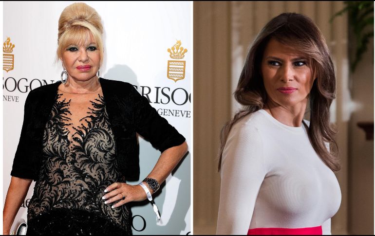 Ivana Trump (i) fue la primera esposa de Donald y es la madre de Donald Jr., Ivanka y Erick. Melania (d) es su tercera esposa y es madre de Barron. EFE