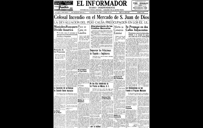 1954: El mercado icónico también sufrió un incendio.