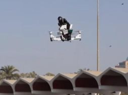 Prueban moto-dron para labores de la policía