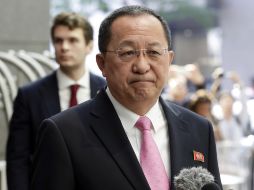 Ri Yong-ho, canciller de Corea del Norte, hizo sus declaraciones ante miembros rusos de la prensa de visita en su país. AP / ARCHIVO