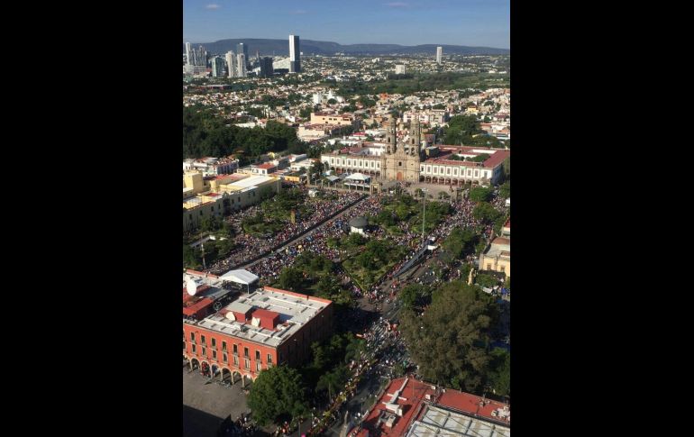 Se esperaban un millón 700 mil peregrinos. ESPECIAL/Gobierno de Zapopan