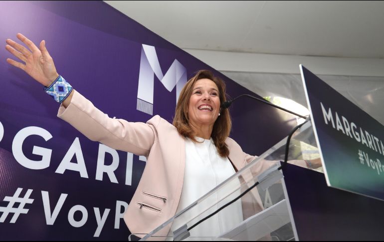 Margarita Zavala agradeció las muestras de apoyo y solidaridad de los simpatizantes. SUN/ ARCHIVO