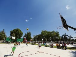 Transformación. Entre las renovaciones se encuentra la cancha de basquetbol y el área de picnic. ESPECIAL