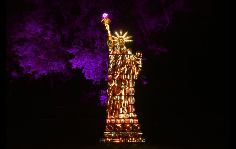 Algunas forman figuras como la Estatua de la Libertad, animales o dinosaurios.