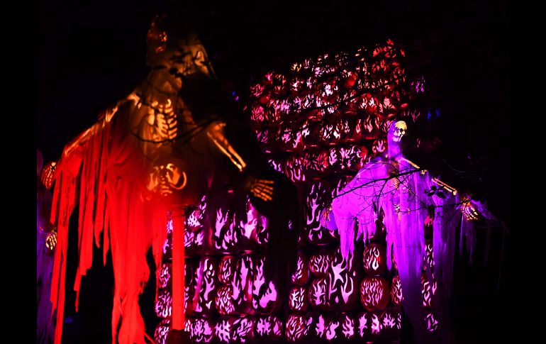 El espectáculo de luces se despliega a propósito de la época de Halloween, desde finales de septiembre hasta el 25 de noviembre. AFP/T. A. Clary