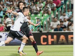 Brayan Garnica fue una pesadilla para la zaga santista, pues en cuanto agarraba el balón causaba peligro. Encontró su recompensa al minuto 51 a pase al centro del área por Milton Caraglio. MEXSPORT/E. Terrazas