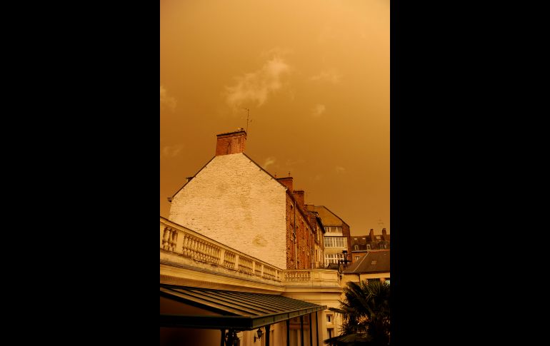 Vista de Rennes, Francia. El huracán 