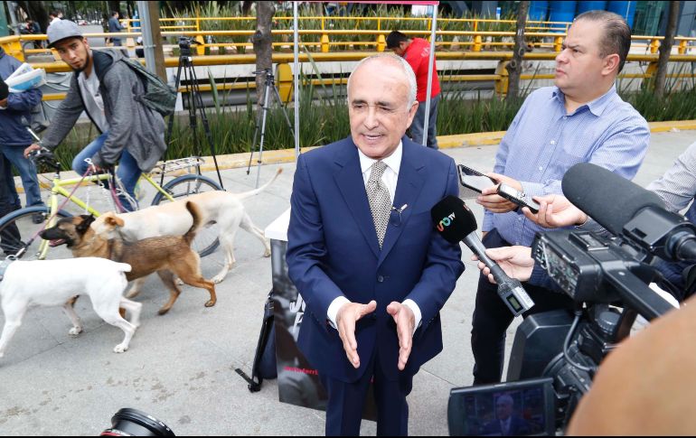 Pedro Ferriz de Con destacó que, de obtener el triunfo en las elecciones, la libertad de expresión será una garantía en su gobierno. SUN / A. Salinas