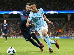 El brasileño Gabriel Jesus (D) anotó el segundo gol del club inglés. EFE/N. Roddis