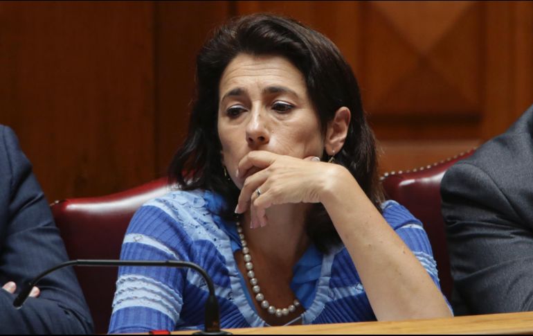 La ex ministra del interior se mostró consternada ante los medios por el número de muertes en los incendios de este año. AP/ A. FRANCA