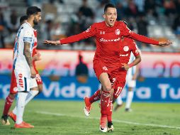 El héroe. Rodrigo Salinas salvó al Toluca de una derrota frente a los Tuzos del Pachuca. MEXSPORT