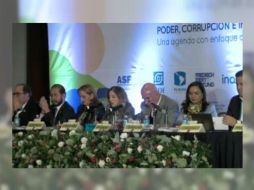 Enrique Ochoa llegó acompañado de su CEN, pero ante la ausencia de los dirigentes nacionales, Ruiz Massieu participó en su lugar. TWITTER /  @SecretariaPRI