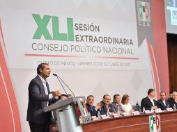 En el marco de la 41 sesión extraordinaria del Consejo Político Nacional, al menos 532 consejeros políticos nacionales aprobaron la decisión. TWITTER / @EnriqueOchoaR