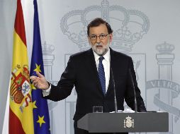 Rajoy pedirá al Senado el cese del presidente de Cataluña, Carles Puigdemont, del vicepresidente (Oriol Junqueras) y de los consejeros que integran el consejo de gobierno local. EFE / J. C. Hidalgo