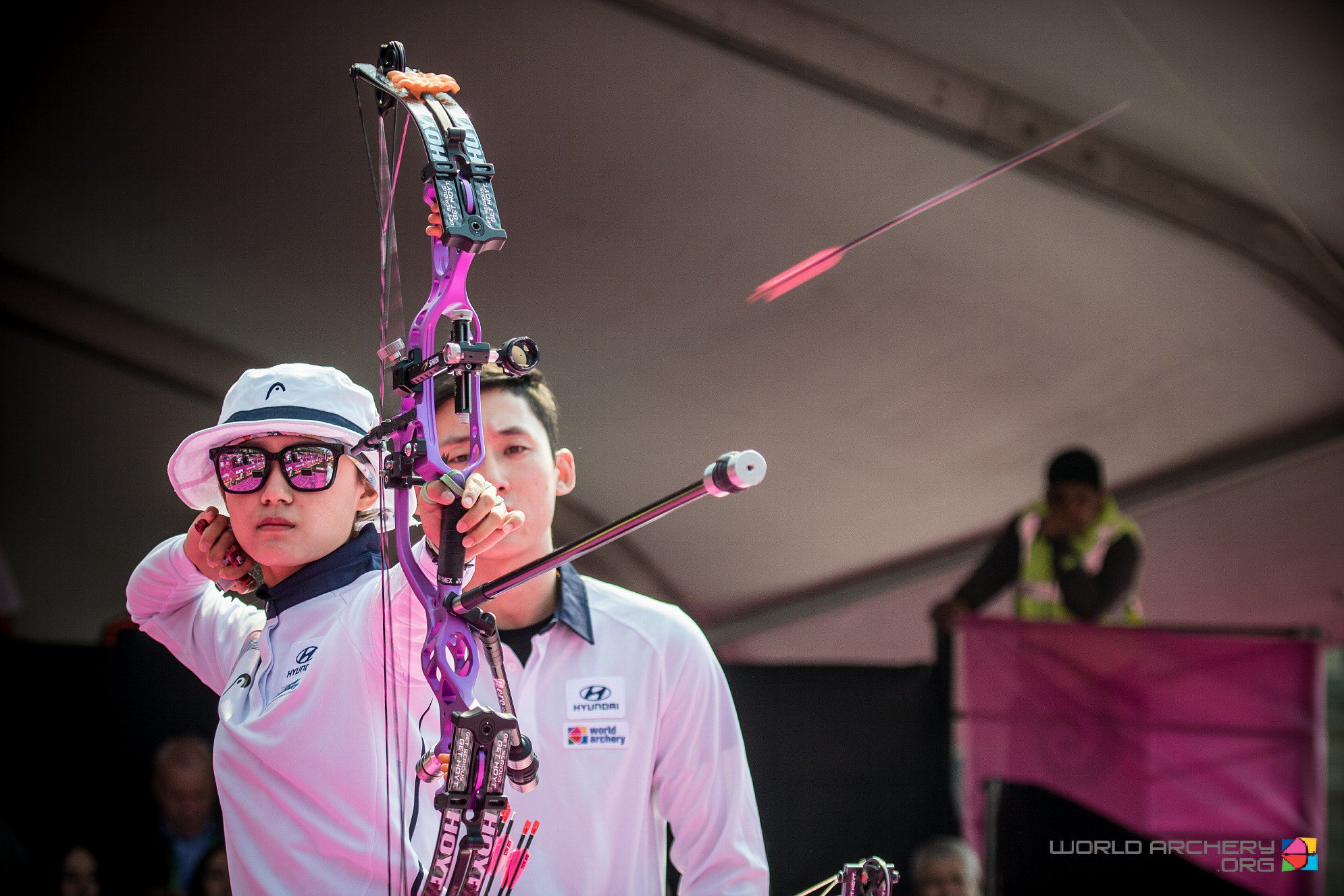 La coreana Song Yun Soo protagonizó el duelo por el título mundial en arco compuesto femenil. TWITTER