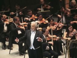 El tenor durante la interpretación de la pieza “Nemico della patria”, de Giordano. EL INFORMADOR / F. Atilano
