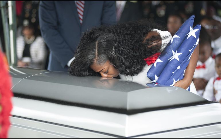 El sargento La David Johnson murió junto a tres soldados más hace tres semanas durante un enfrentamiento en Nigeria. AFP / G. de Cárdenas