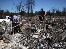 Los incendios han destruido más de 89 mil hectáreas en los condados de Napa, Sonoma, Lake y Mendocino. AFP / J. Sullivan