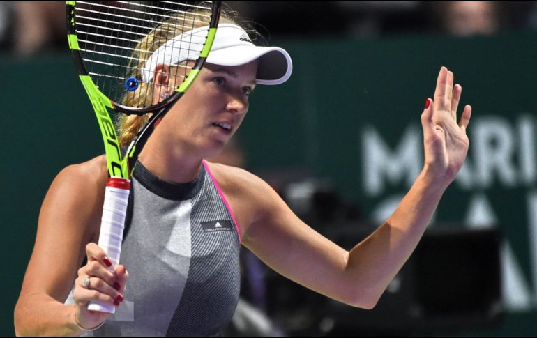 Fue un partido casi perfecto de Wozniacki, que, al igual que en el ganado en la primera jornada está mostrando el excelente tenis que en 2010 la llevó a la cima del ranking. AFP / R. Rahman