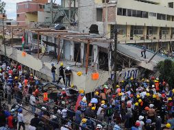 En el informe final, los expertos hacen énfasis en que el colegio Rébsamen no se derrumbó hacia abajo. SUN / ARCHIVO