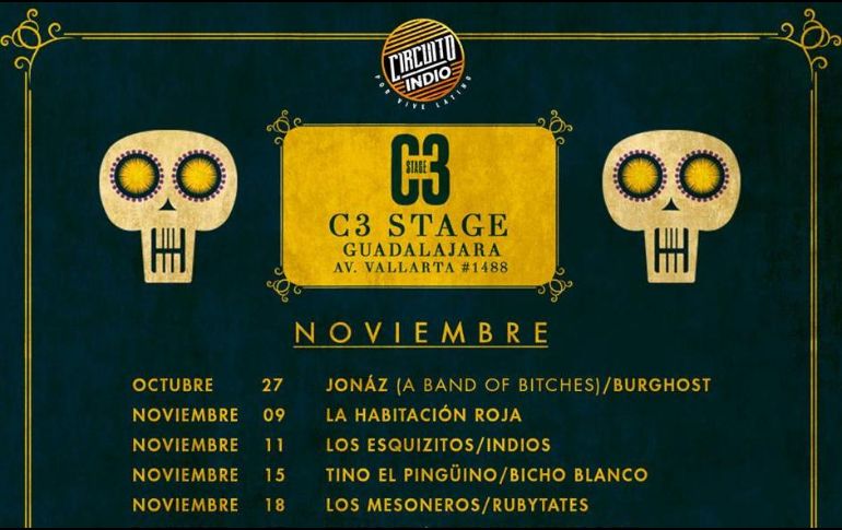 Conoce artistas y fechas del ciclo siete del Circuito Indio