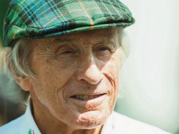 Sir Jackie Stewart. El británico, triple campeón mundial, atrapa las miradas en el Hermanos Rodríguez. MEXSPORT