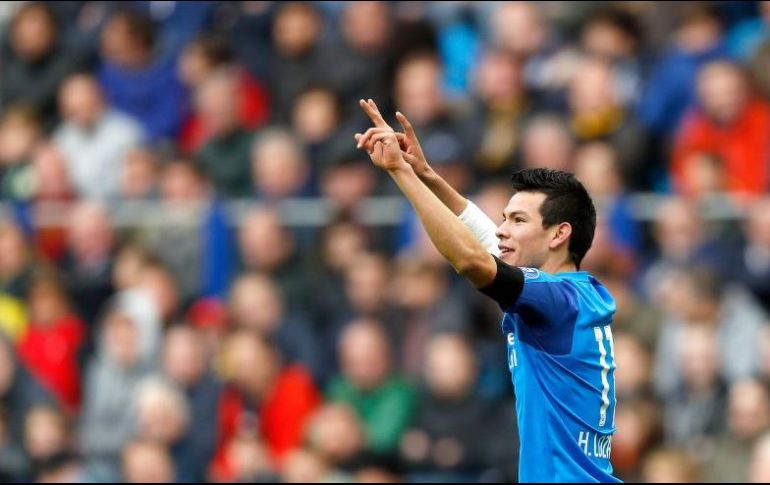 Hirving llega a nueve goles en la liga holandesa; con esta victoria el PSV llega a 27 unidades y sigue de líder. TWITTER / @psveindhoven