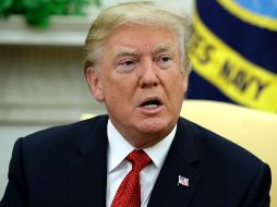 Trump asegura que las acusaciones contra los miembros y ex miembros de su equipo son falsas. AP/ E.VUCCI