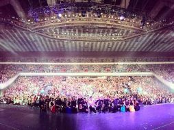 Yuri, India Martínez, Natalia Lafourcade y Yuridia acudieron para compartir el escenario. FACEBOOK/Carlos Rivera