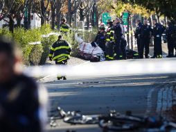 El agresor arrolló con su vehículo a varias personas que se encontraban en el lugar, algunas de ellas en un carril para bicicletas. EFE / J. Lane