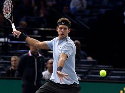 Juan Martín podría calificar al Masters de Londres, en detrimento del español Pablo Carreño si gana un juego más en la capital francesa. EFE / C. Petit Tesson