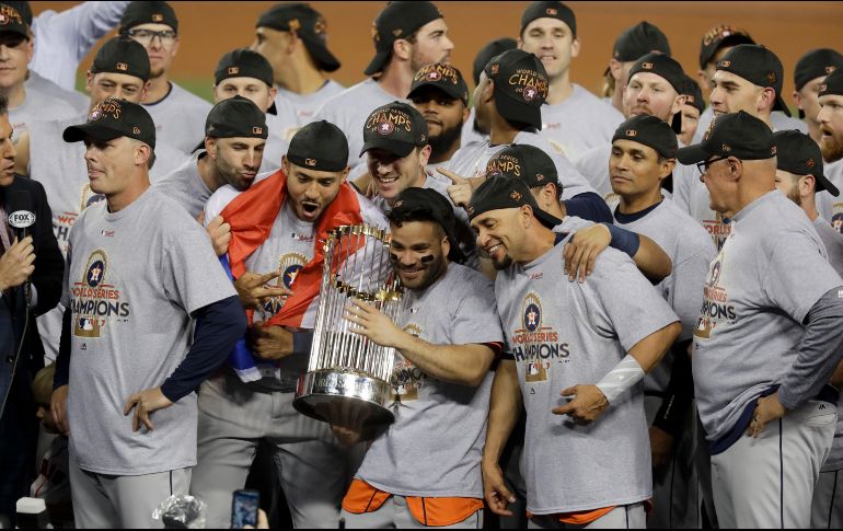 Los Astros lograron su primer gallardete trsa 55 años de existencia. AP/A. Gallardo