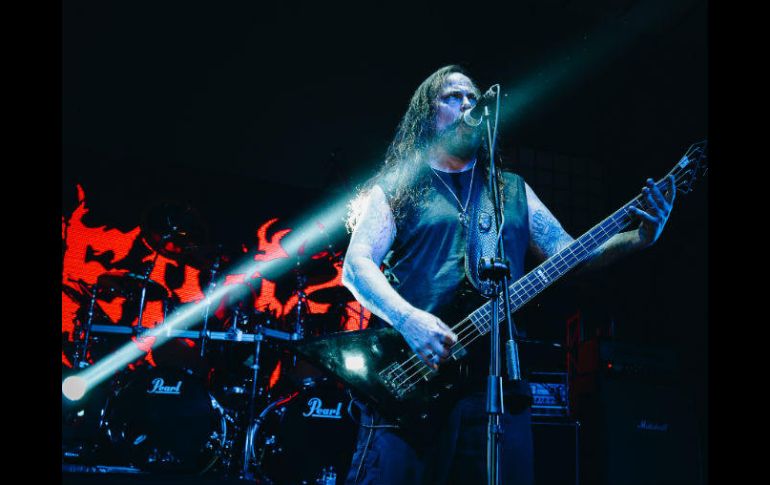 Glen Benton bajista y líder fundador de Deicide. ESPECIAL / @___happymess