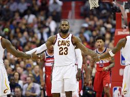 Ayer James tuvo su segundo partido con más puntos, sólo detrás del día de 2014 en que anotó 61, jugando para el Heat de Miami. AP/N. Wass