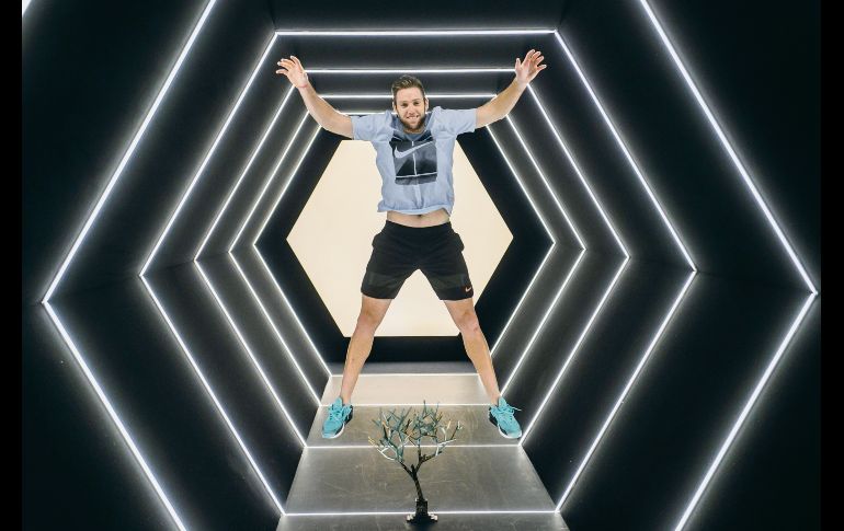 Júbilo. Jack Sock ahora se mete al Top 10 de la clasificación de la ATP y podrá jugar a partir de la próxima semana la Copa Masters en Londres, que marca el fin de temporada. EFE/P. Tesson