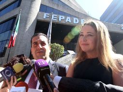 José María Tapia acudió a la Fiscalía, acompañado de la representante priista Claudia Pastor Badilla. NTX / G. Granados