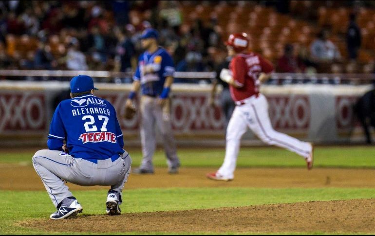 Tyler Alexander, abridor de Jalisco, lanzó seis entradas, recibió seis hits y dio dos ponches. FACEBOOK/CharrosBeisbolOficial